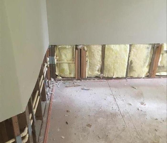 Water mitigation and mold remediation process.